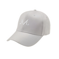 Embroidered Cotton Baseball Cap with M Design