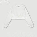 Frayed Round Neck Sweater in Washed Finish
