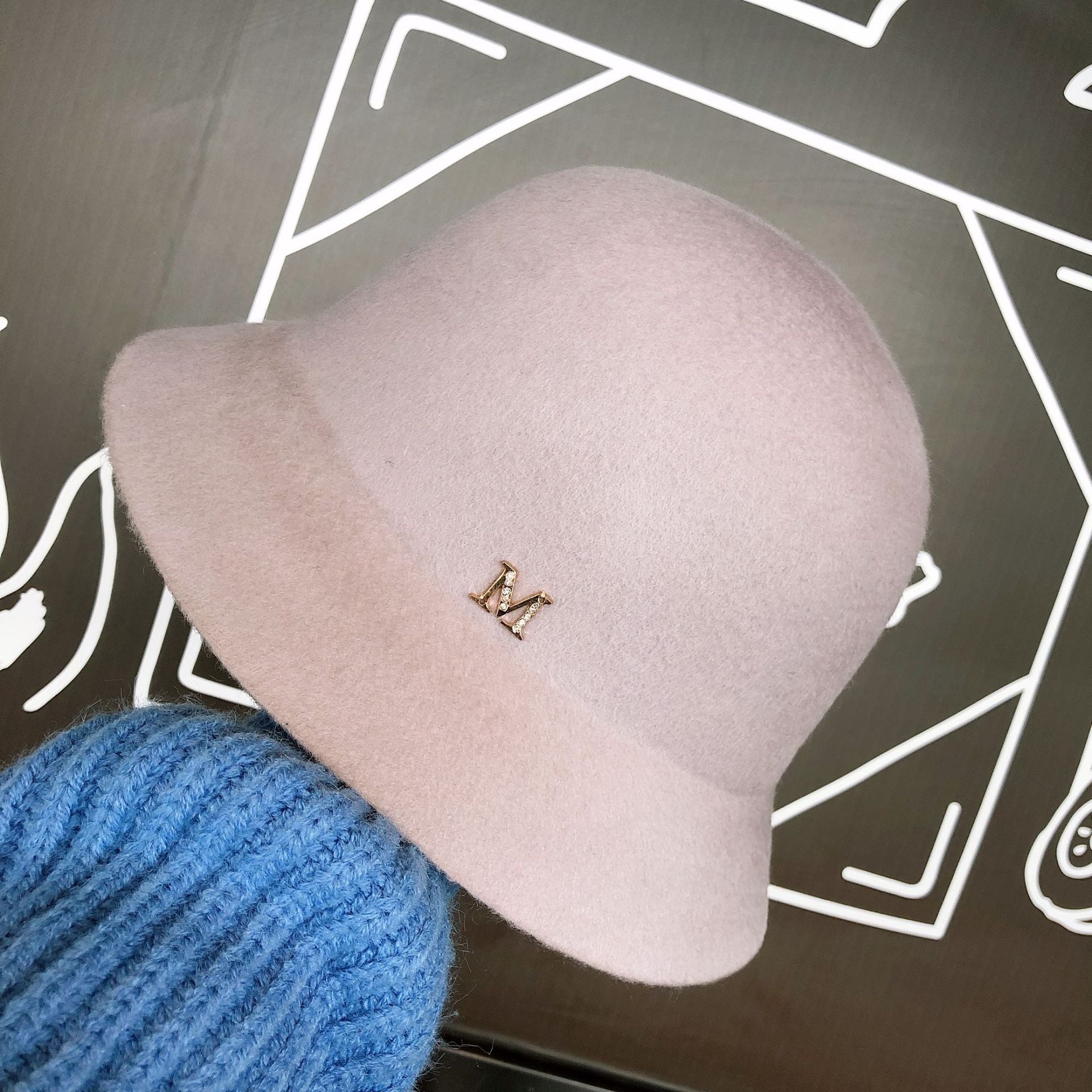 M-Style Wool Felt Bucket Hat - Retro Japanese Fashion