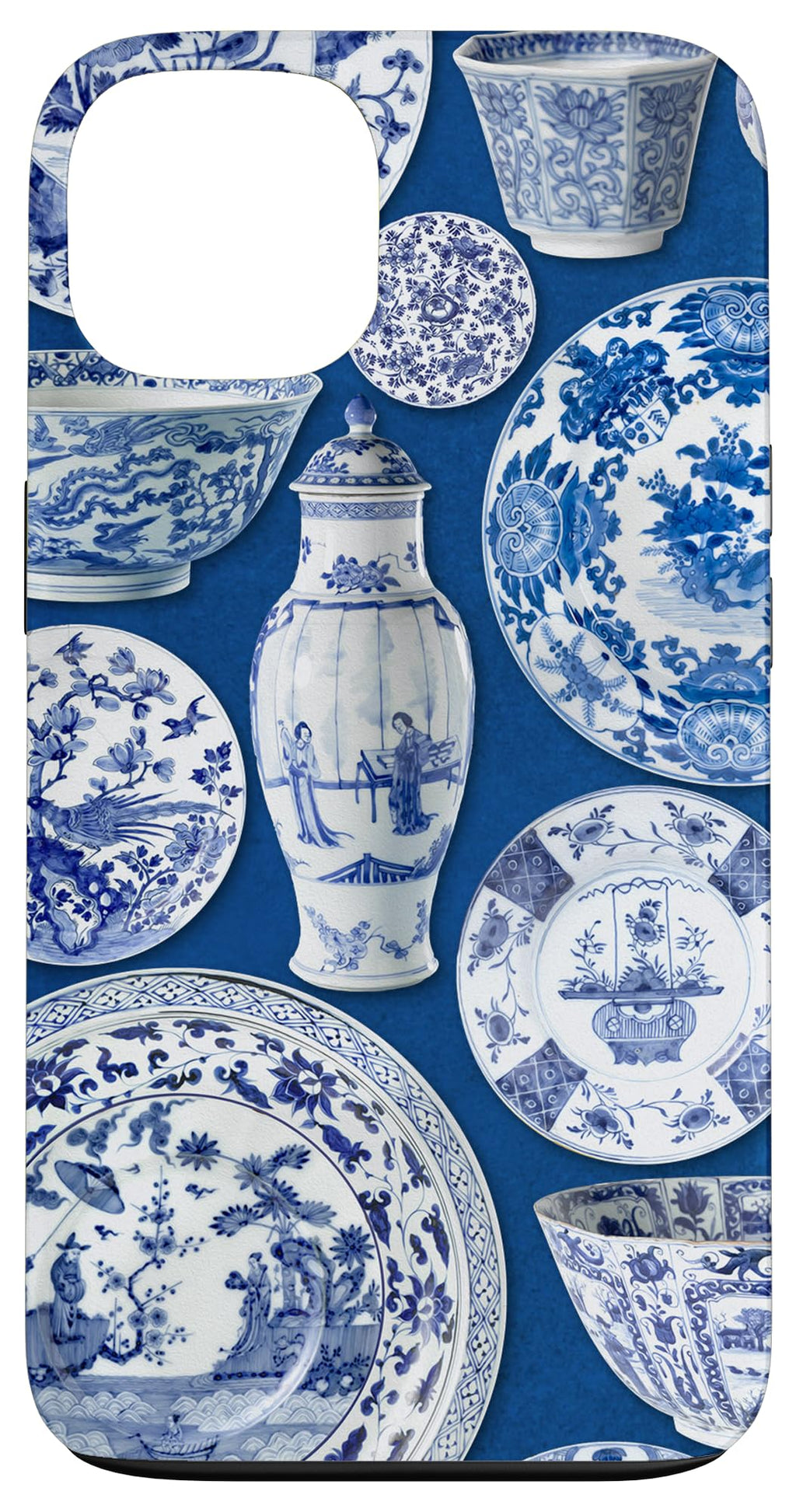 iPhone 13 Vintage Blue Willow Chinoiserie Blue and White Trendy Gift Case