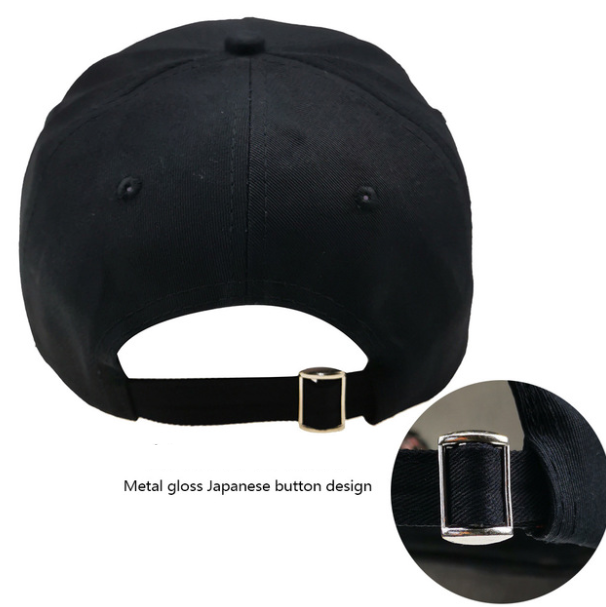 Embroidered Cotton Baseball Cap with M Design