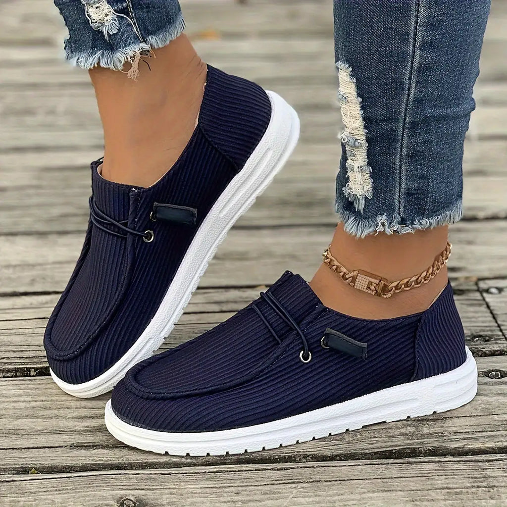 Lux Non-Slip Canvas Slip-On Sneakers for Women
