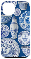iPhone 13 Vintage Blue Willow Chinoiserie Blue and White Trendy Gift Case