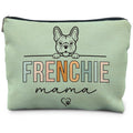 RYYCDOI French Bulldog Gifts French Bulldog Gifts for Women Frenchie Mom Gifts Gifts for French Bulldog Lovers Frenchie Bulldog Mama Makeup Bag Cosmetic Pouch(green)
