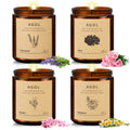 4 Pack Scented Candles for Home 28 Oz 200 Hours Burn Luxury Amber Jar Natural Soy Candles Aromatherapy Candles Set Candles Gift for Women Men Birthday Thanksgiving Christmas Spa SleepYogaRead