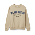 TEAM JESUS Greek Sorority Letters – Beige Sand Gingham with MM Est. 1929 Embroidery