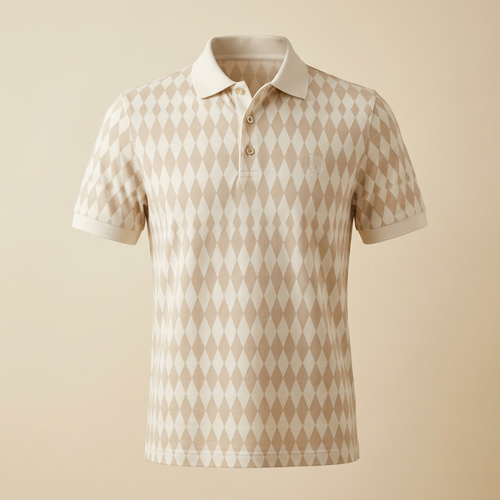 Allover Print Polo – Slim Fit Custom