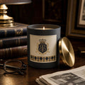 MM Signature Candle in study setting